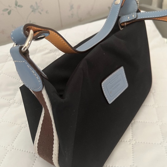 Coach Bags Coach Nylon Small Handbag With Canvas On Sides And